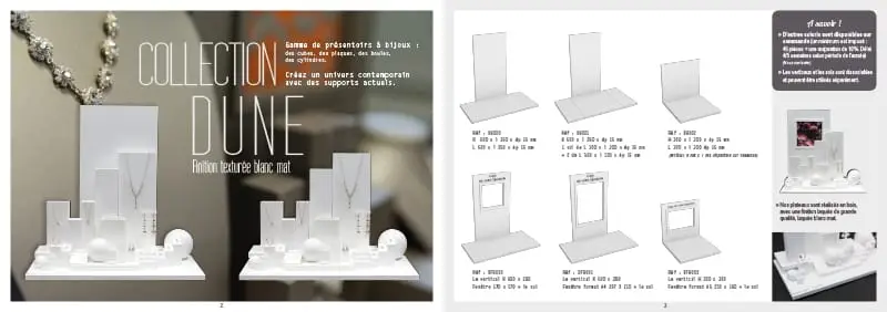 Double page catalogue après
